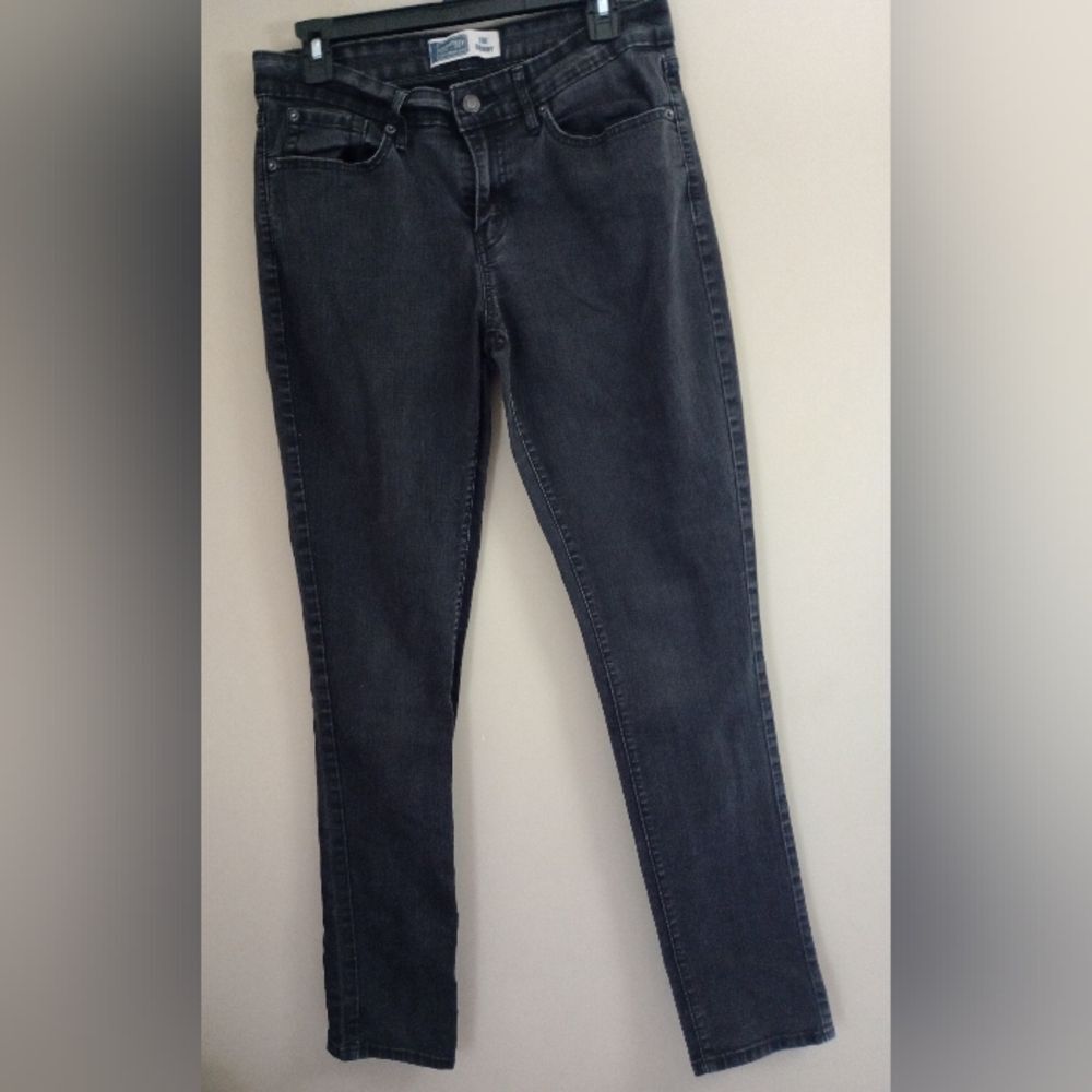 Levi's Signature The Skinny Faded Black Wash Jeans Size 10 Long
